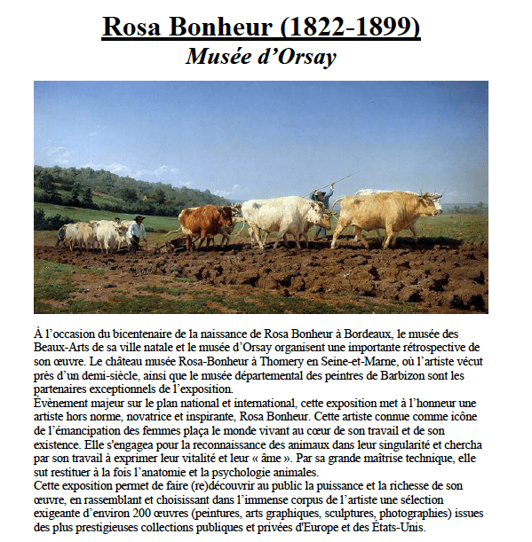 ROSA BONHEUR